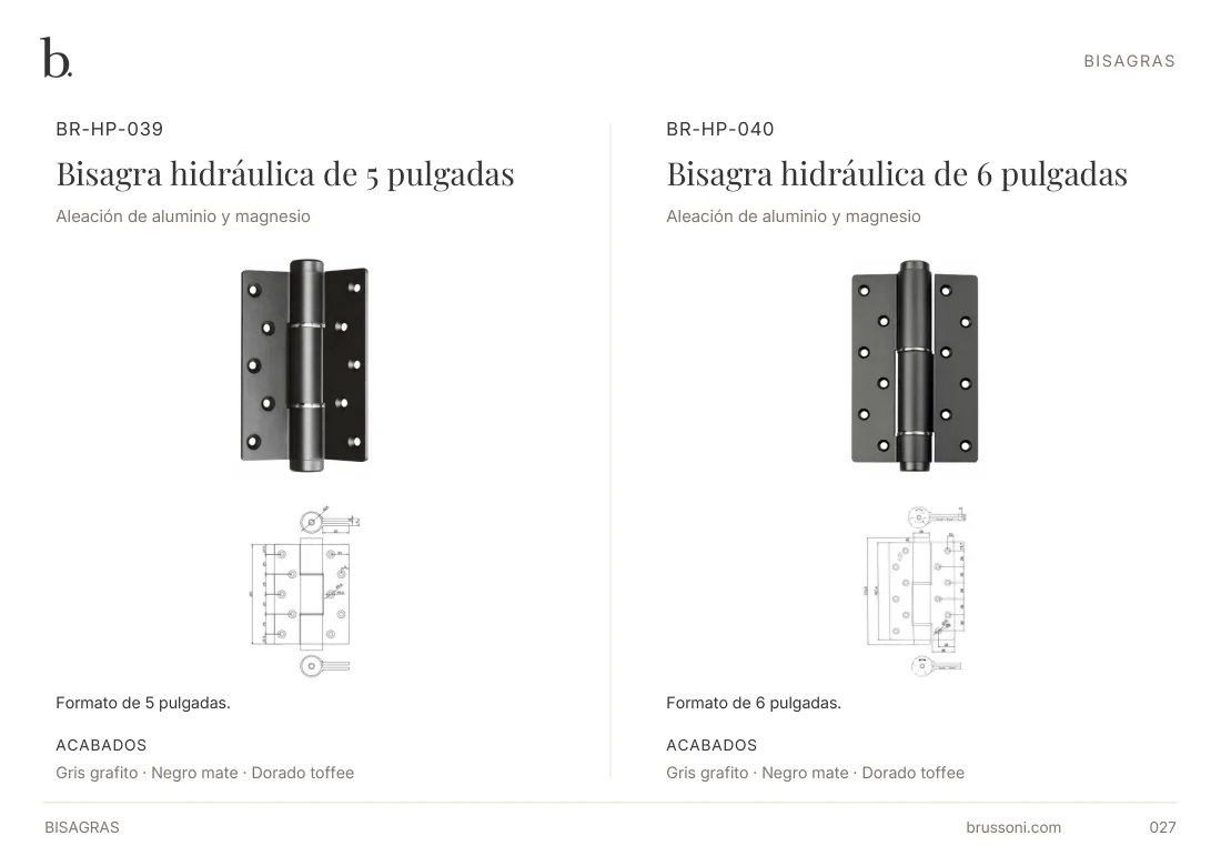 Herrajes y sistemas para puertas, página 27